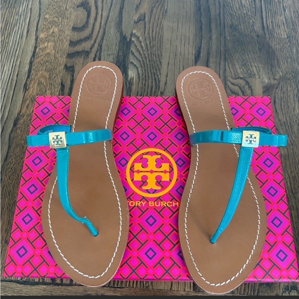 Tory Burch sandals teal